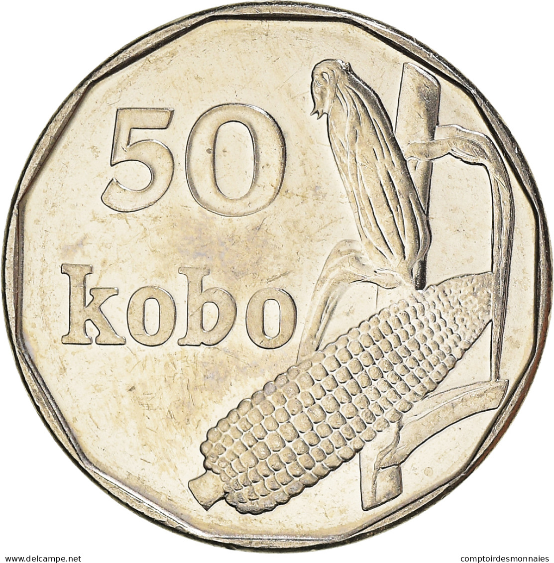 Monnaie, Nigéria, 50 Kobo, 2006, SUP+, Nickel Clad Steel, KM:13.3 - Nigeria