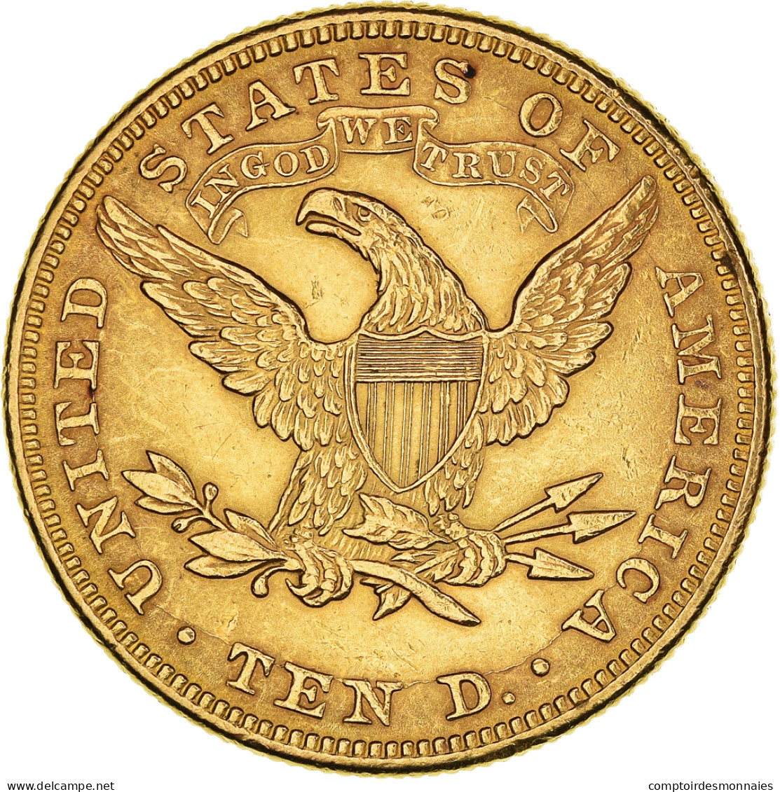 Monnaie, États-Unis, Coronet Head, $10, Eagle, 1897, U.S. Mint, Philadelphie - 10$ - Eagles - 1866-1907: Coronet Head (Tête Couronnée)