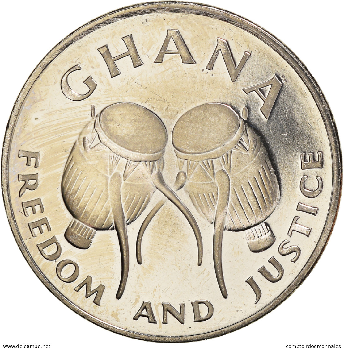 Monnaie, Ghana, 50 Cedis, 1997, SUP, Nickel Plaqué Acier, KM:31a - Ghana