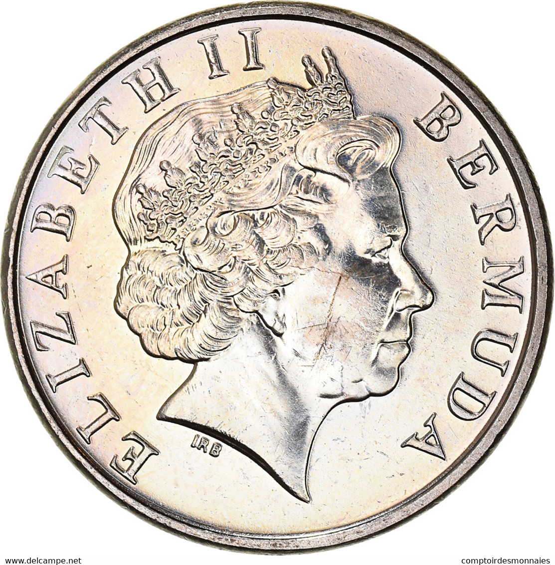 Monnaie, Bermuda, Elizabeth II, 5 Cents, 2000, TTB+, Cupro-nickel, KM:108 - Bermuda