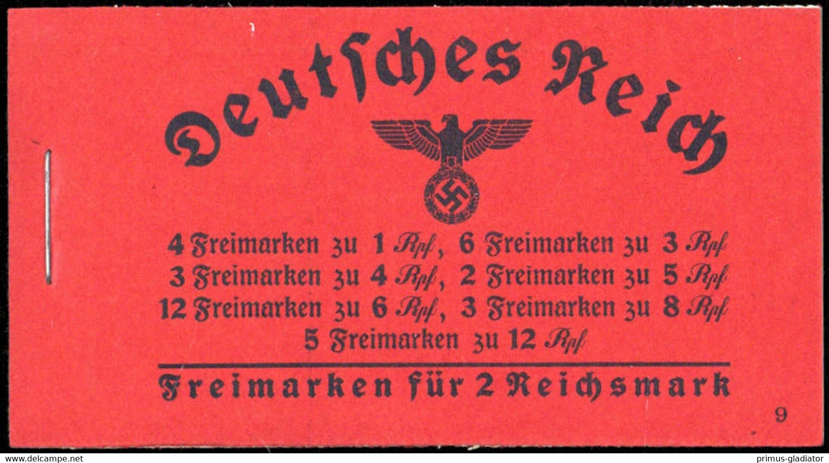 1939, Deutsches Reich, MH 38.1, ** - Cuadernillos