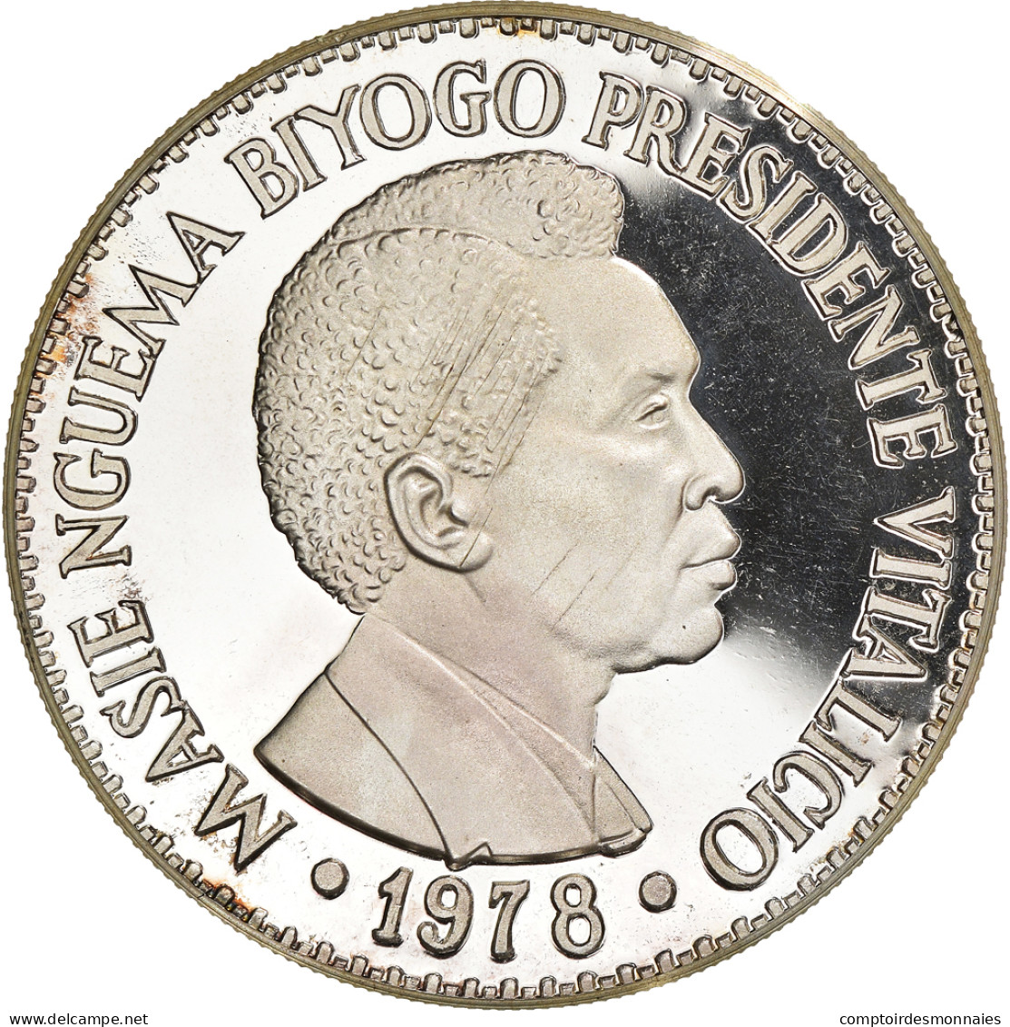 Monnaie, Equatorial Guinea, 2000 Bipkwele, 1978, Trial, SPL, Argent, KM:TS7 - Guinea Ecuatorial