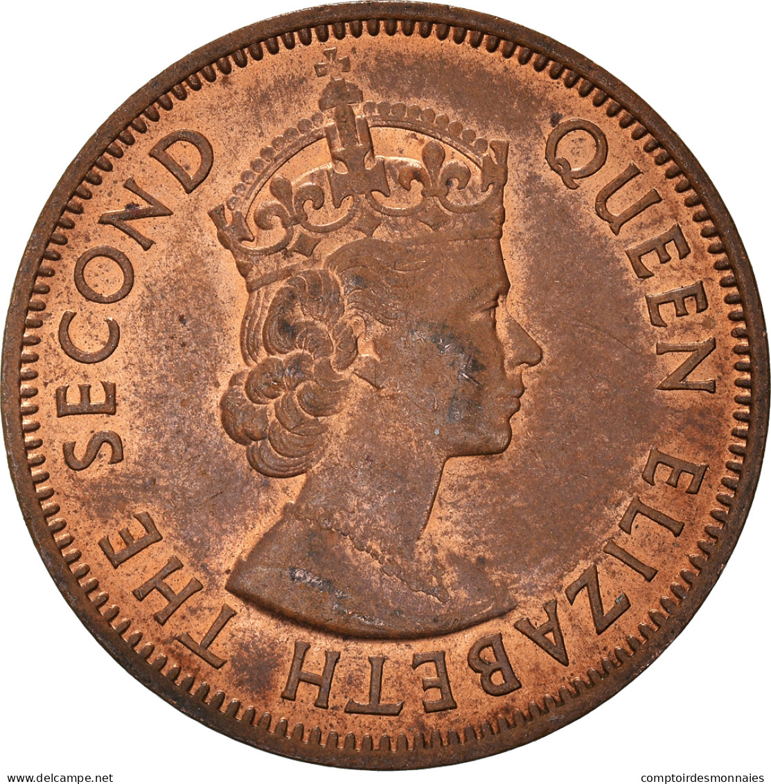Monnaie, Etats Des Caraibes Orientales, Elizabeth II, Cent, 1965, TTB+, Bronze - British Caribbean Territories