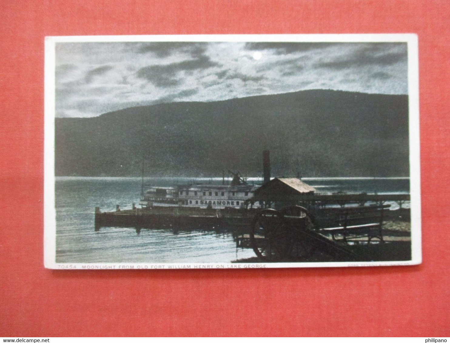 Night View From Old Fort Henry On Lake George - New York    Ref 5443 - Lake George