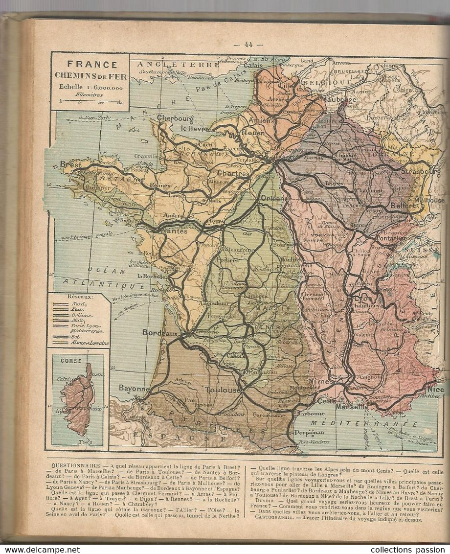 Notions Générales Les Cinq Parties Du Monde,LA FRANCE ET SES COLONIES Par L.LANIER...11 Scans, Frais Fr 6.15 E - 6-12 Años