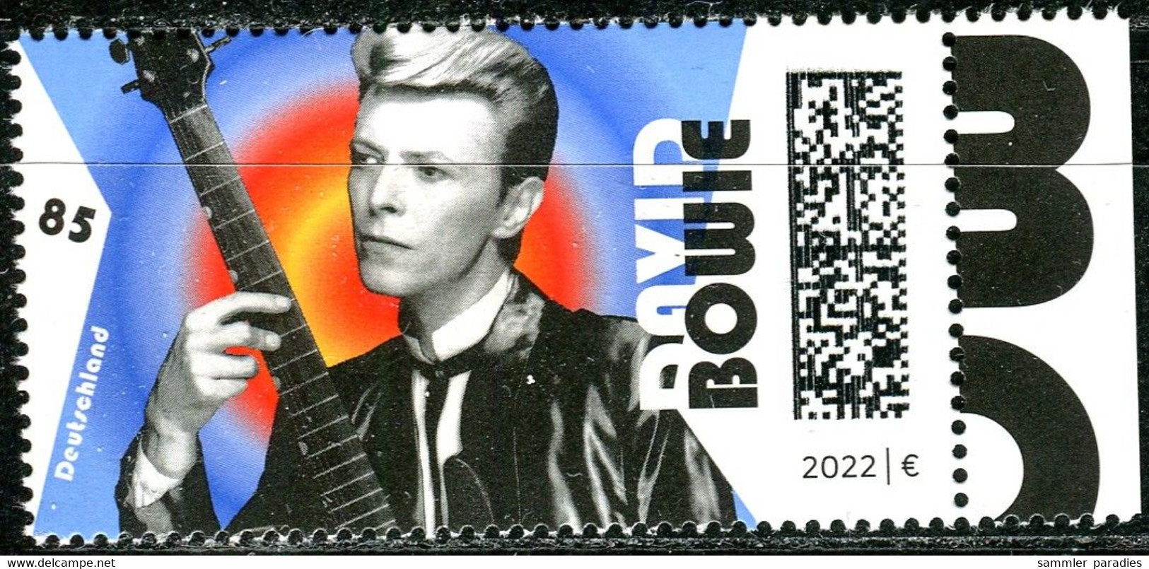 BRD - Mi 3661 ✶✶ F6 - 85c David Bowie,  Ausg.: 03.01.2022 - Neufs