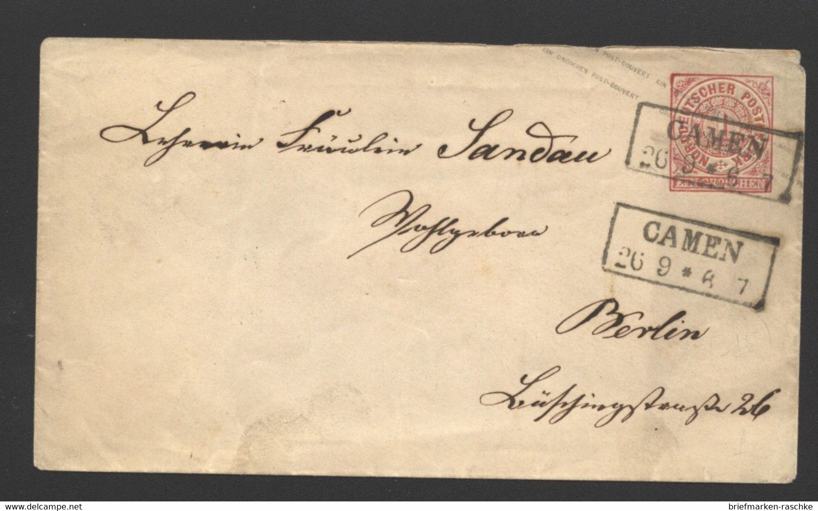 NDP,NV-Stempel,Camen  (212) - Entiers Postaux