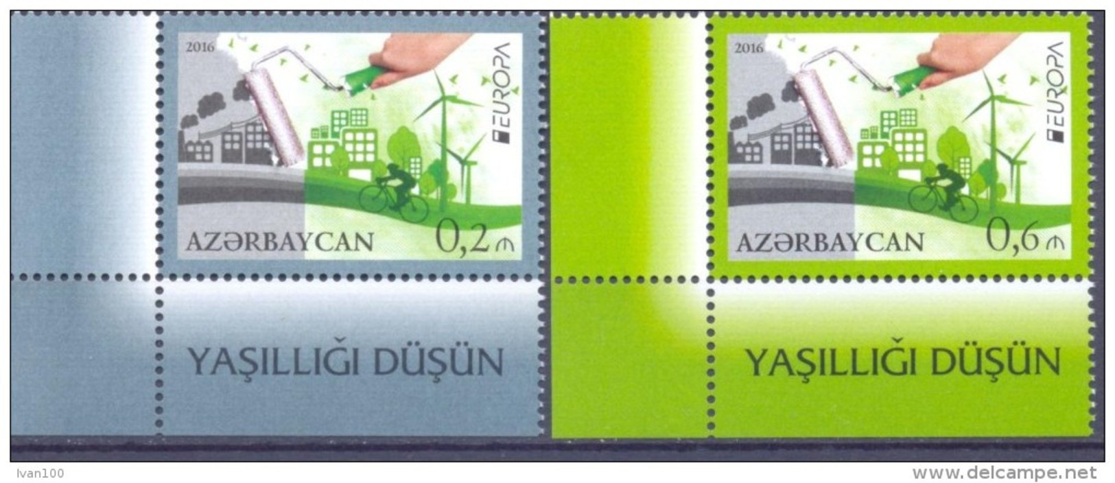 2016. Azerbaijan, Europa 2016, 2v, Mint/** - Azerbaïdjan