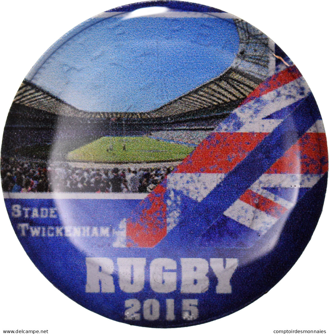 Monnaie, Grande-Bretagne, Coupe Du Monde De Rugby - 2015, 1/2 Penny, 2015 - 1/2 Penny & 1/2 New Penny