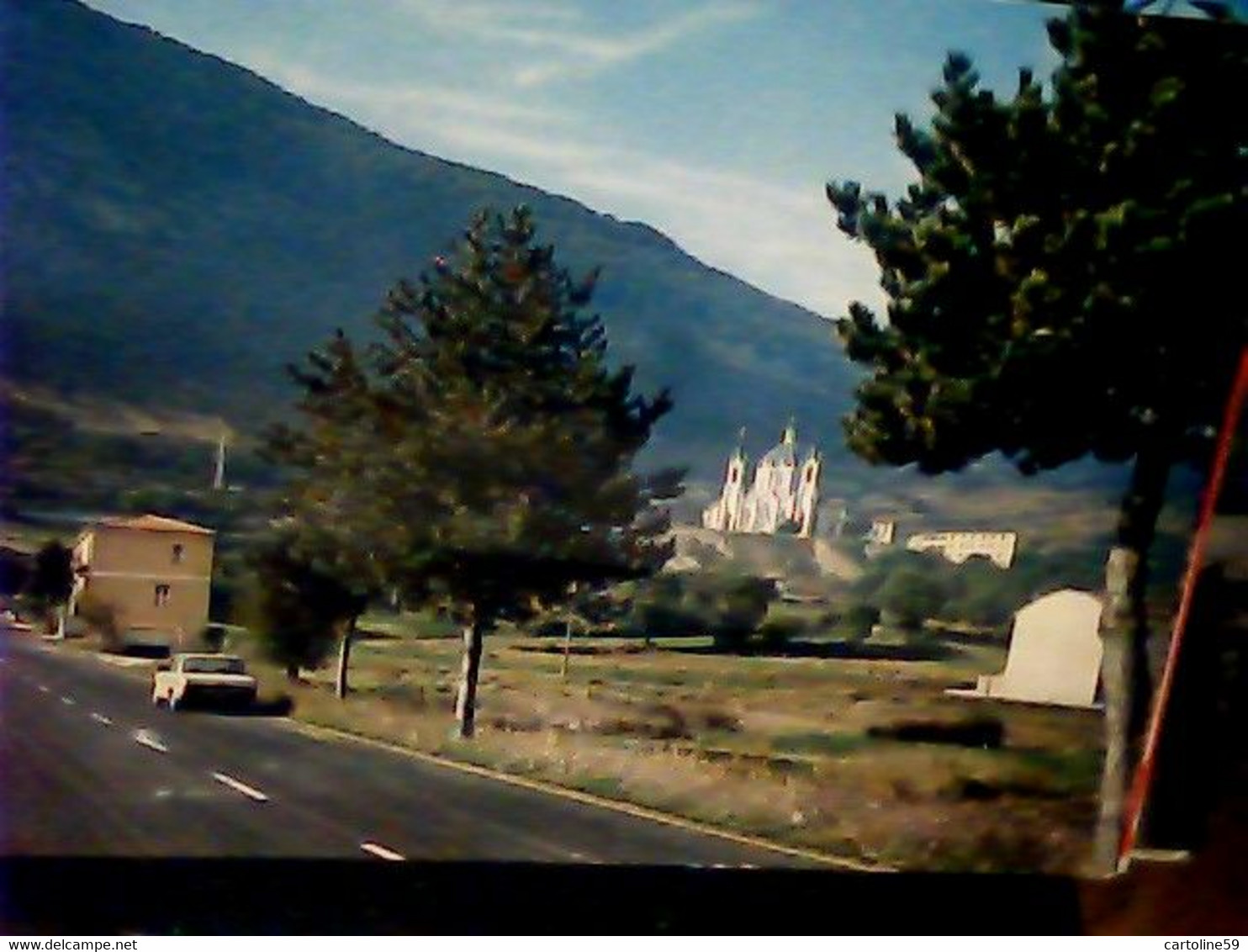 CASTELPETROSO PANORAMA CON SANTUARIO   N1975 IM4128 - Isernia