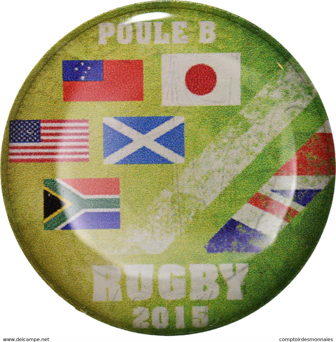 Monnaie, Grande-Bretagne, Coupe Du Monde De Rugby - 2015, 1/2 Penny, 2015 - 1/2 Penny & 1/2 New Penny