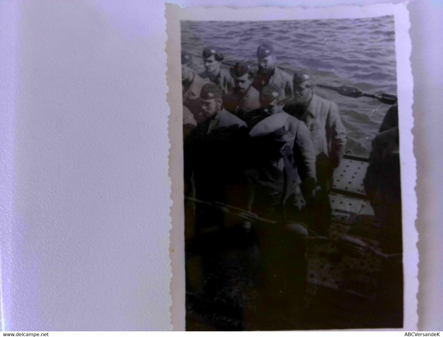 Originales Foto: U Boot Einfahrt (U 128) Am 22.3.1942, Lorient Kapitän, Kaleu U. Ritterkreuzträger Ulli Heyse - Policía & Militar