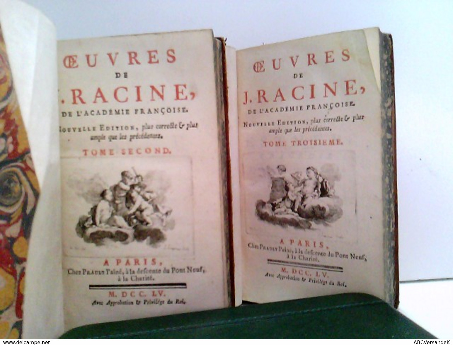 Konvolut Bestehend Aus 2 Bänden Zum Thema: Oeuvres De J. Racine, De LAcademie Francoise... - Teatro & Danza