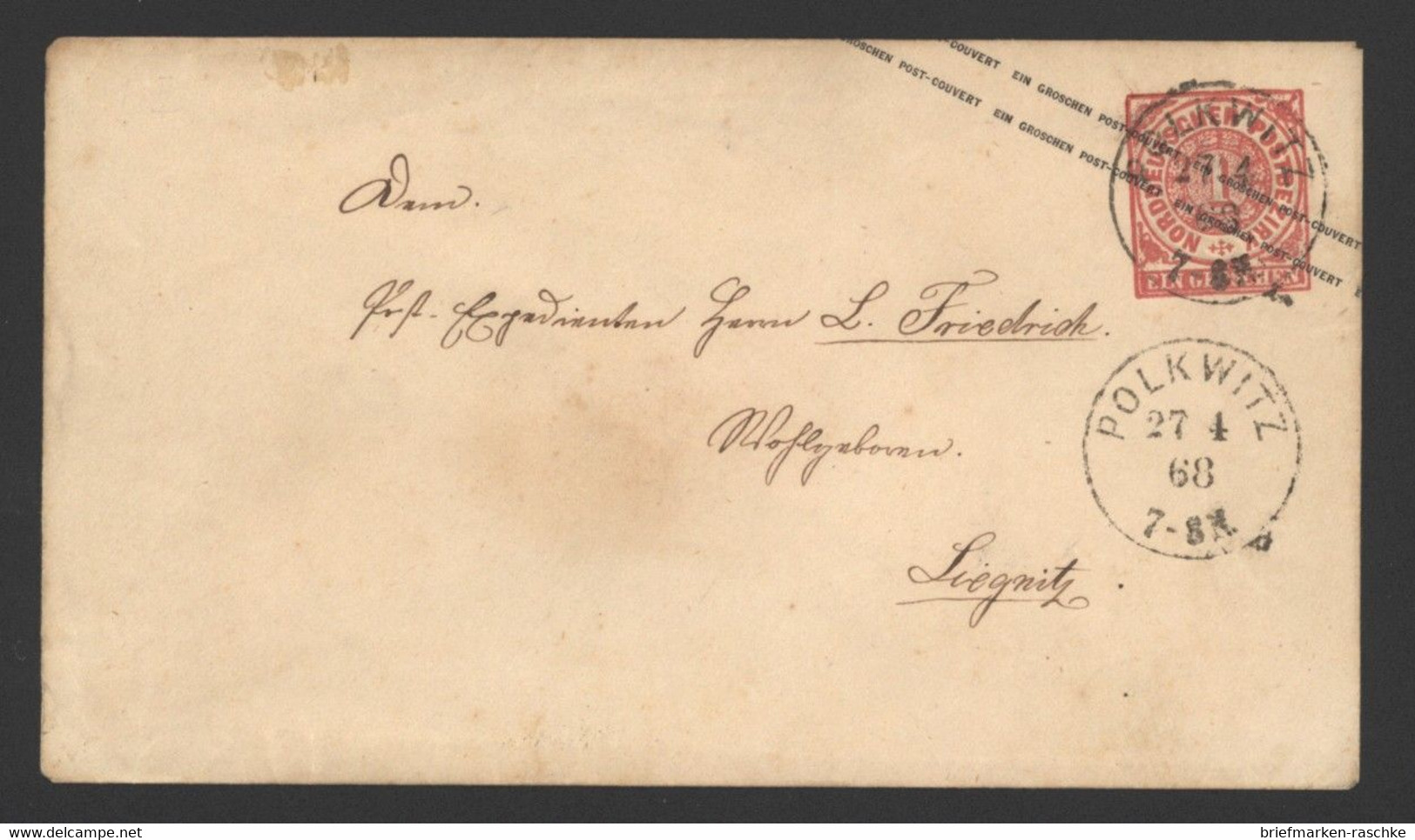 NDP,NV-Stempel,Polkwitz  (212) - Ganzsachen