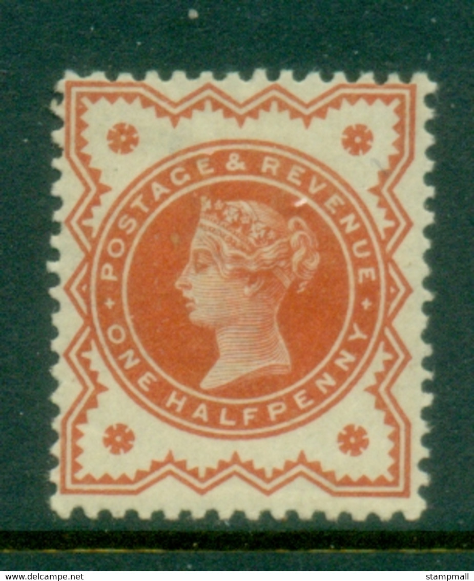 GB 1887-92 QV Jubilee Issue 0.5d Vermillion MLH - Ungebraucht