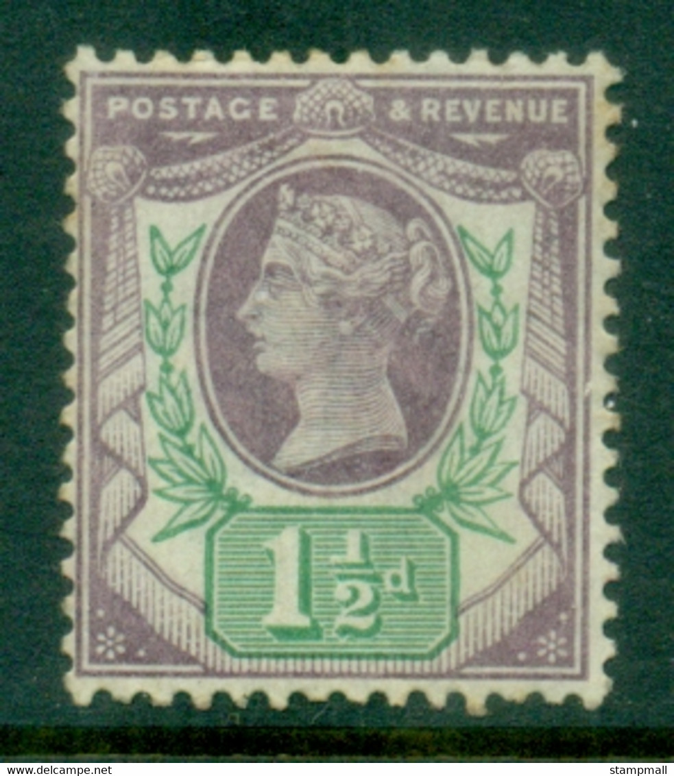 GB 1887-92 QV Jubilee Issue 1.5d Violet & Green MLH - Neufs