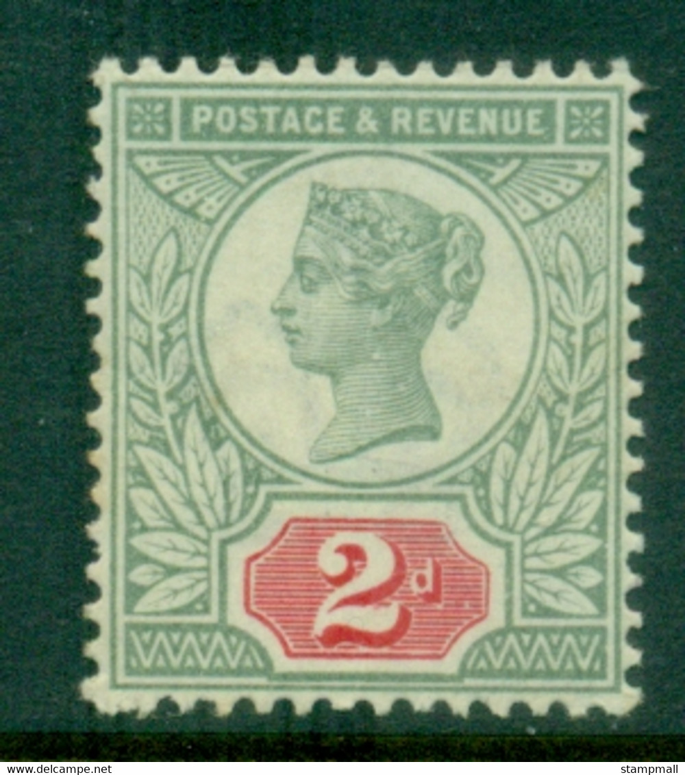 GB 1887-92 QV Jubilee Issue 2d Green & Carmine Rose MUH - Unused Stamps