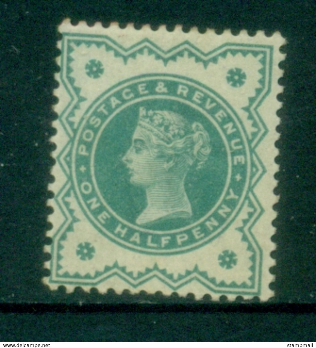 GB 1900 QV Jubilee Issue 0.5d Blue Green MLH - Unused Stamps