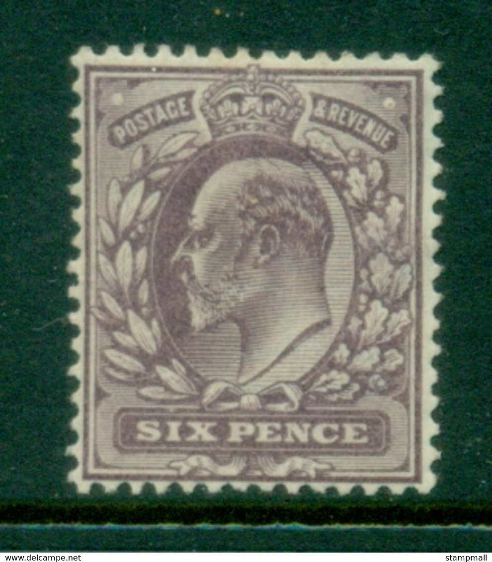 GB 1902-11 KEVII Portrait 6d Pale Dull Voilet MLH - Neufs