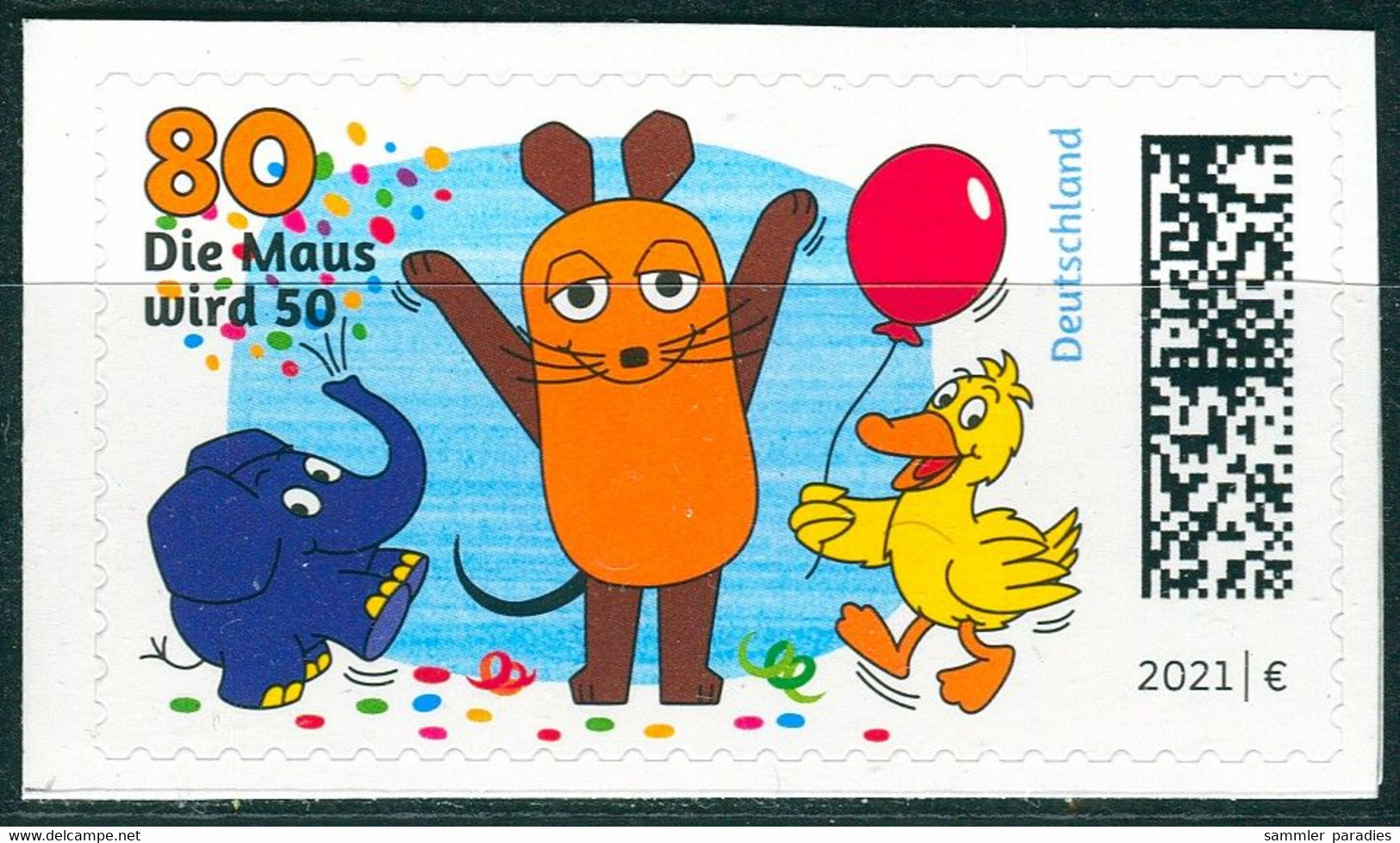 BRD - Mi 3597 Gestanzt Aus FB 105 ✶✶ # - 80C     Sendung Mit Der Maus, Ausg.: 1.03.2021 - Unused Stamps