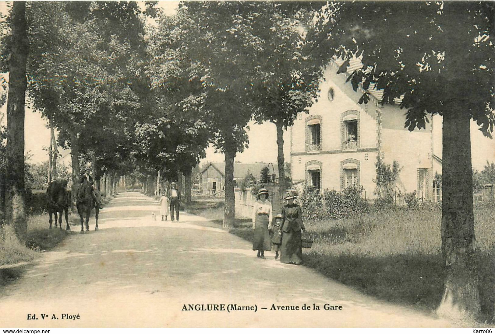 Anglure * Avenue De La Gare * Villa * Villageois - Anglure