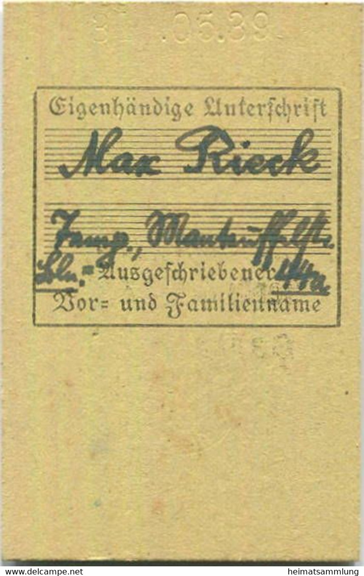 Deutschland - Monatskarte - Berlin Stadt- Und Ringbahn Gartenfeld - Fahrkarte Berlin S-Bahn-Verkehr 3. Klasse 1938 - Europa