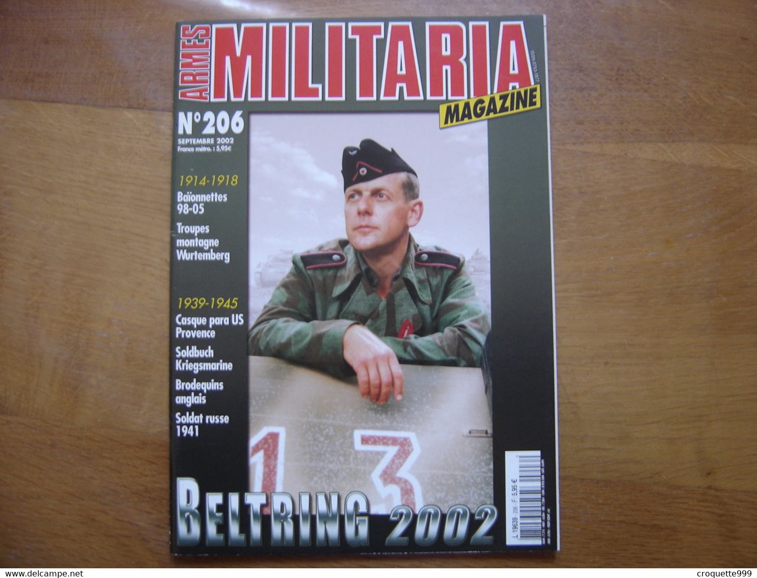 MILITARIA MAGAZINE 206 GUERRE MILITAIRES Sommaire En Photo - Armes