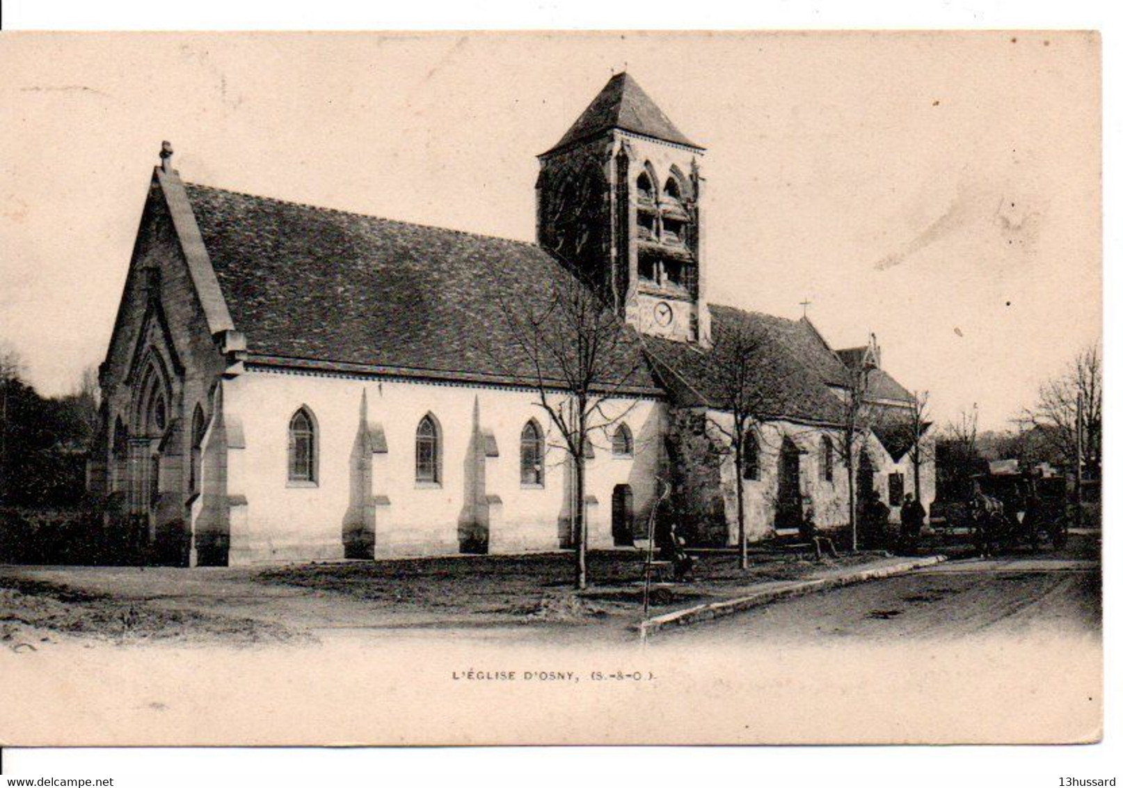 Carte Postale Ancienne Osny - L'Eglise - Osny