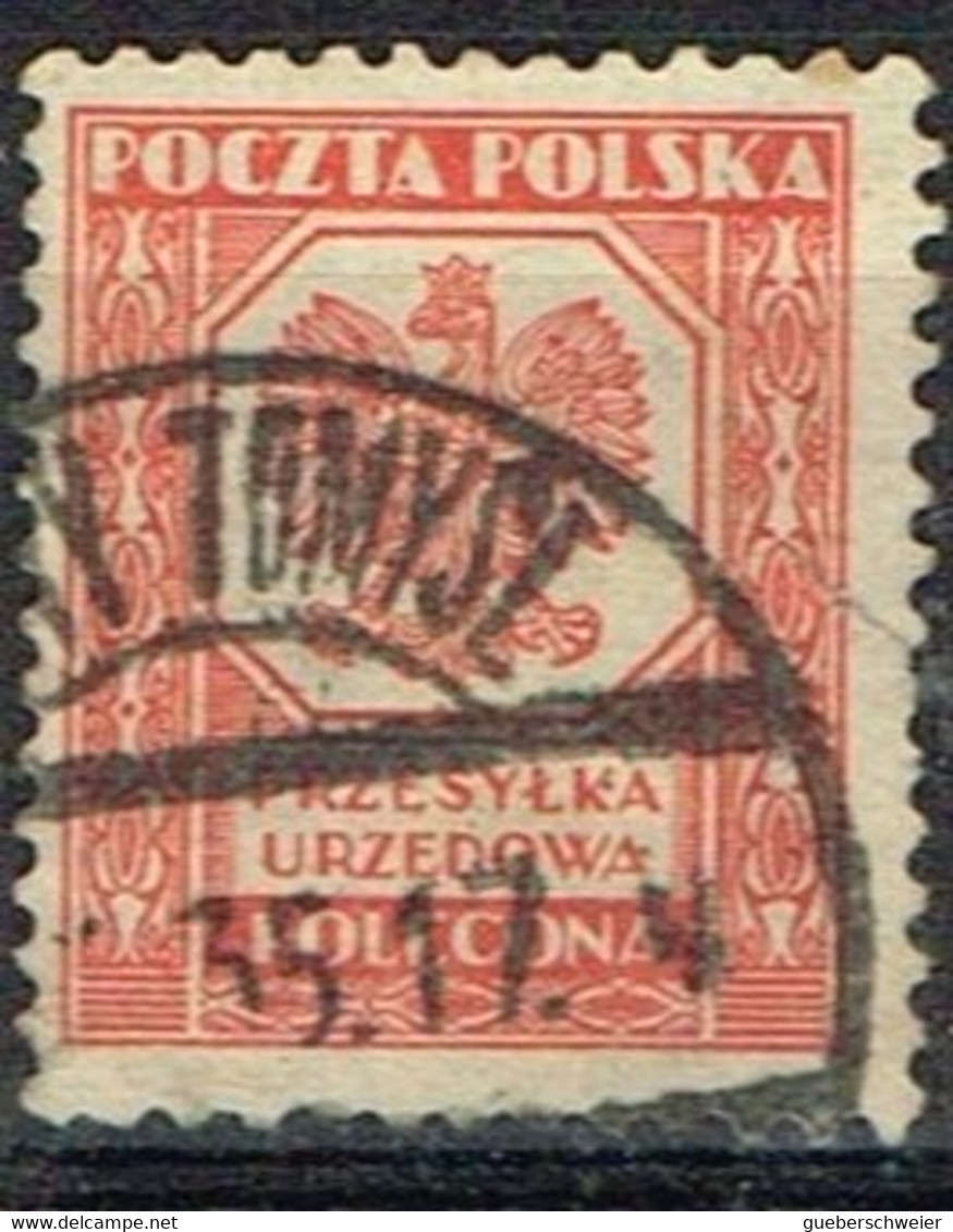 POL 144 - POLOGNE Service N° 18 Obl. - Dienstzegels