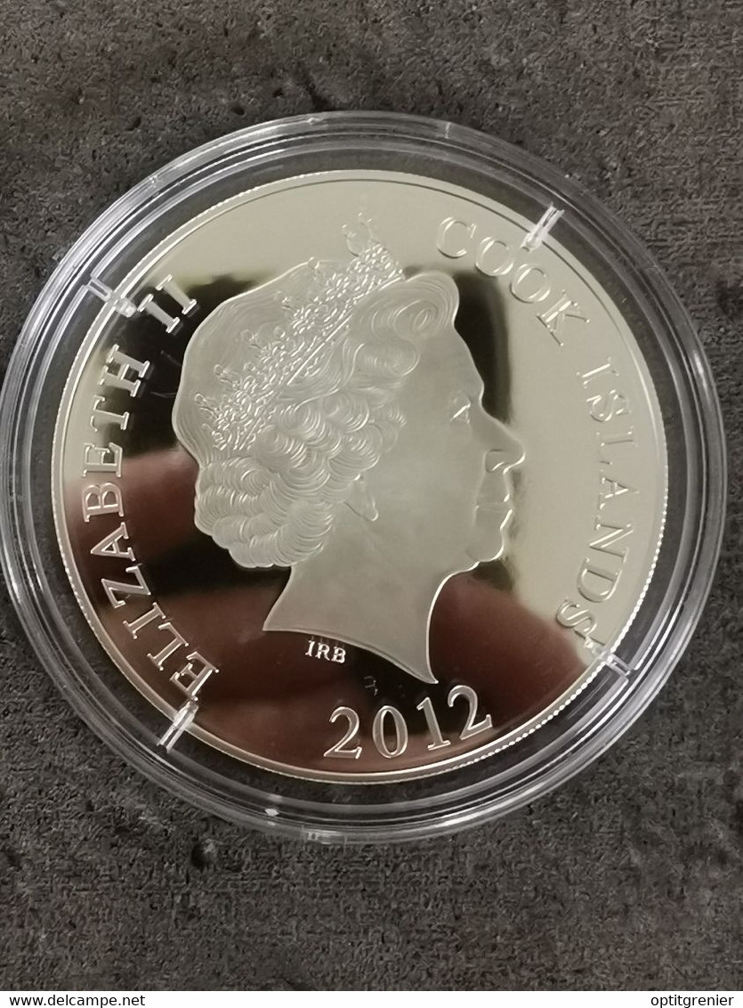 10 DOLLARS ARGENT 2012 1 OZ BIG SILVER 999 / ILES COOK / LES GRECQUES ANCIENS /ELISABETH II - Cook