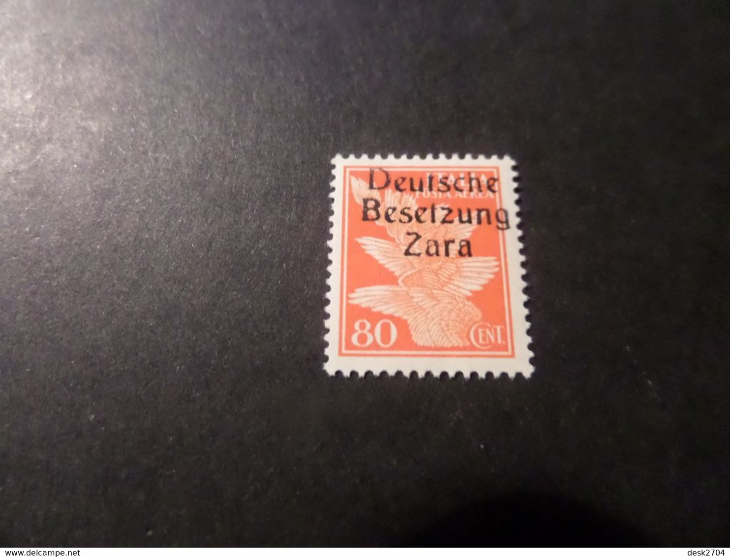 Poste Aérienne N°4, 1943, Surcharge DEUTSCHE BESETZUNG ZARA - Occup. Tedesca: Zara