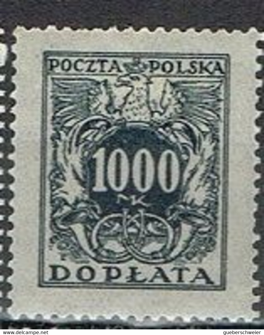 POL 147 - POLOGNE Taxe N° 49 Neuf* - Strafport