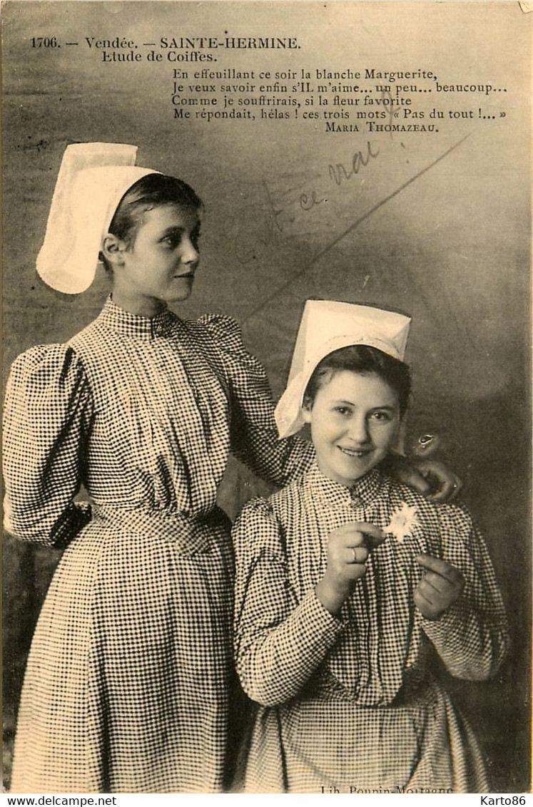 Ste Hermine * Femmes Du Pays En Coiffe Locale Vendéenne - Sainte Hermine