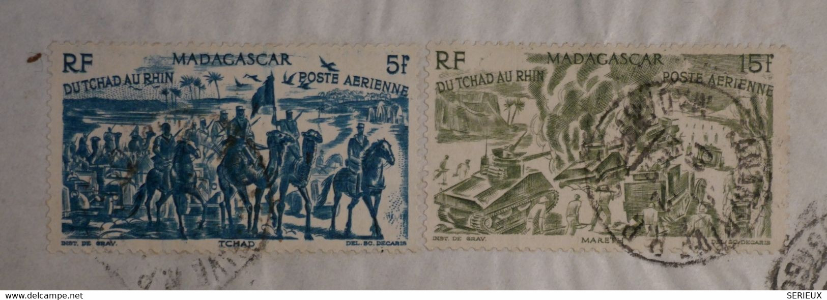 AP7 MADAGASCAR   BELLE LETTRE 1959 PAR AVIONB  POUR RIBERAC   FRANCE  +N°68 + +AFFRANCH.INTERESSANT - Airmail