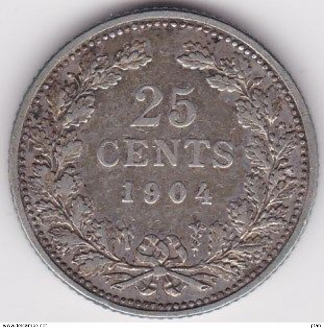 NEDERLAND, 25 Cent 1904 - 25 Cent