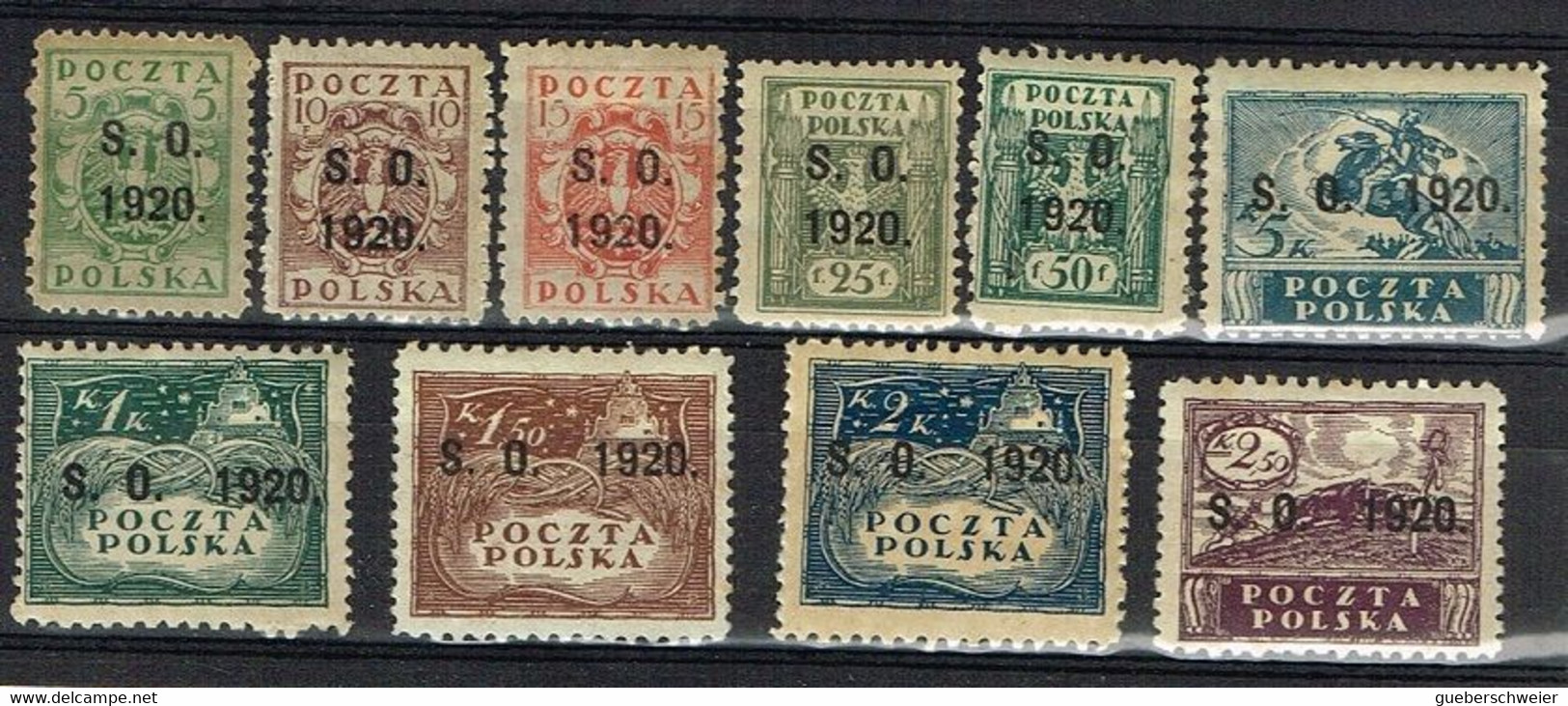 POL 149 - POLOGNE Silésie Orientale N° 35/44 Neufs* - Silezië