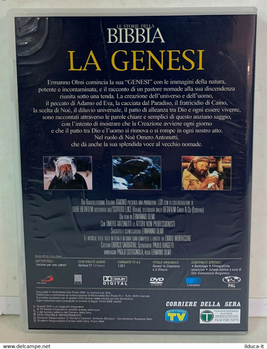 01679 DVD Storie Della Bibbia - LA GENESI - Omero Antonutti - Histoire