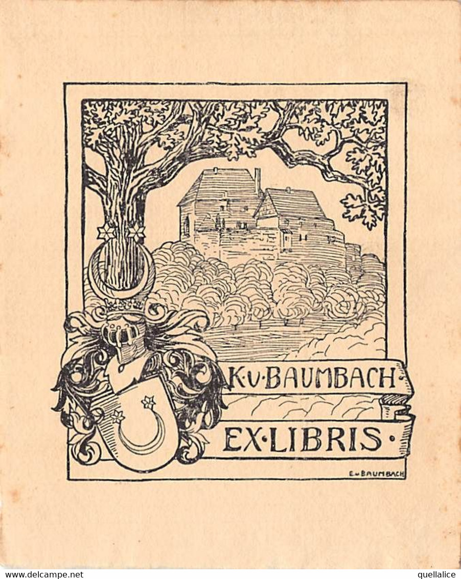 03624  "K.U. BAUMNACH"  PANORAMA. EX LIBRIS XX SECOLO - Exlibris