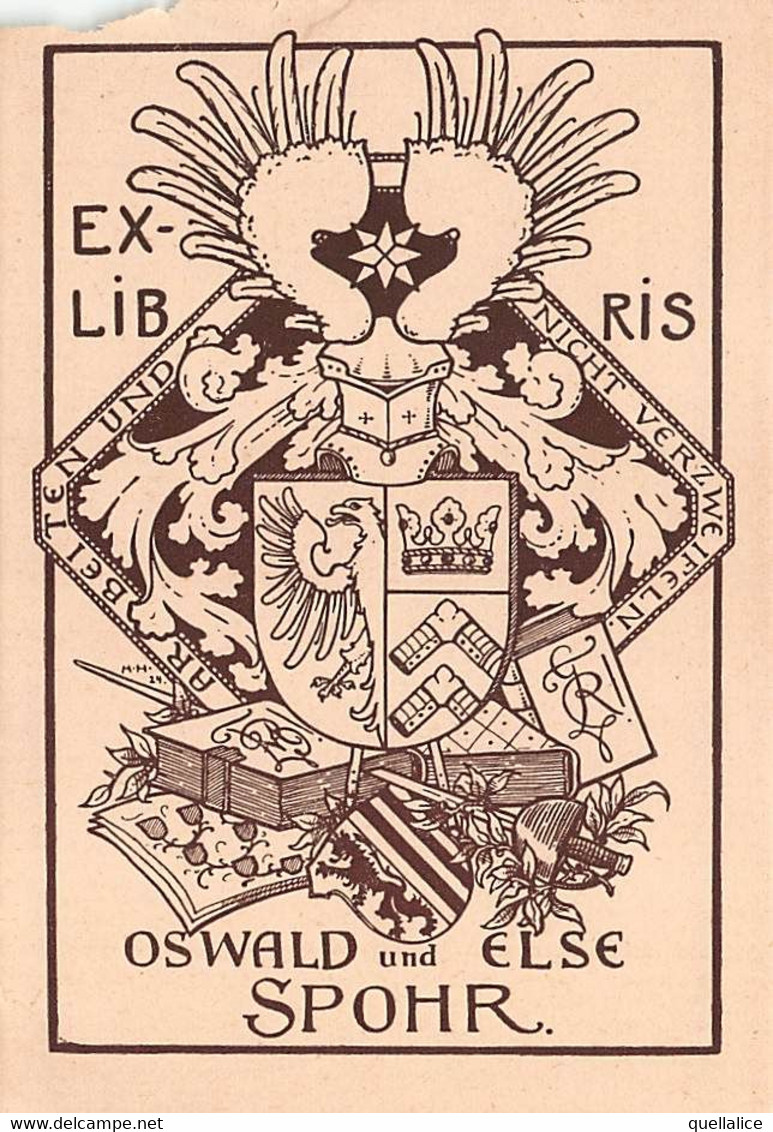 03631  "OSWALD UND ELSE SPOHR" EX LIBRIS - Exlibris