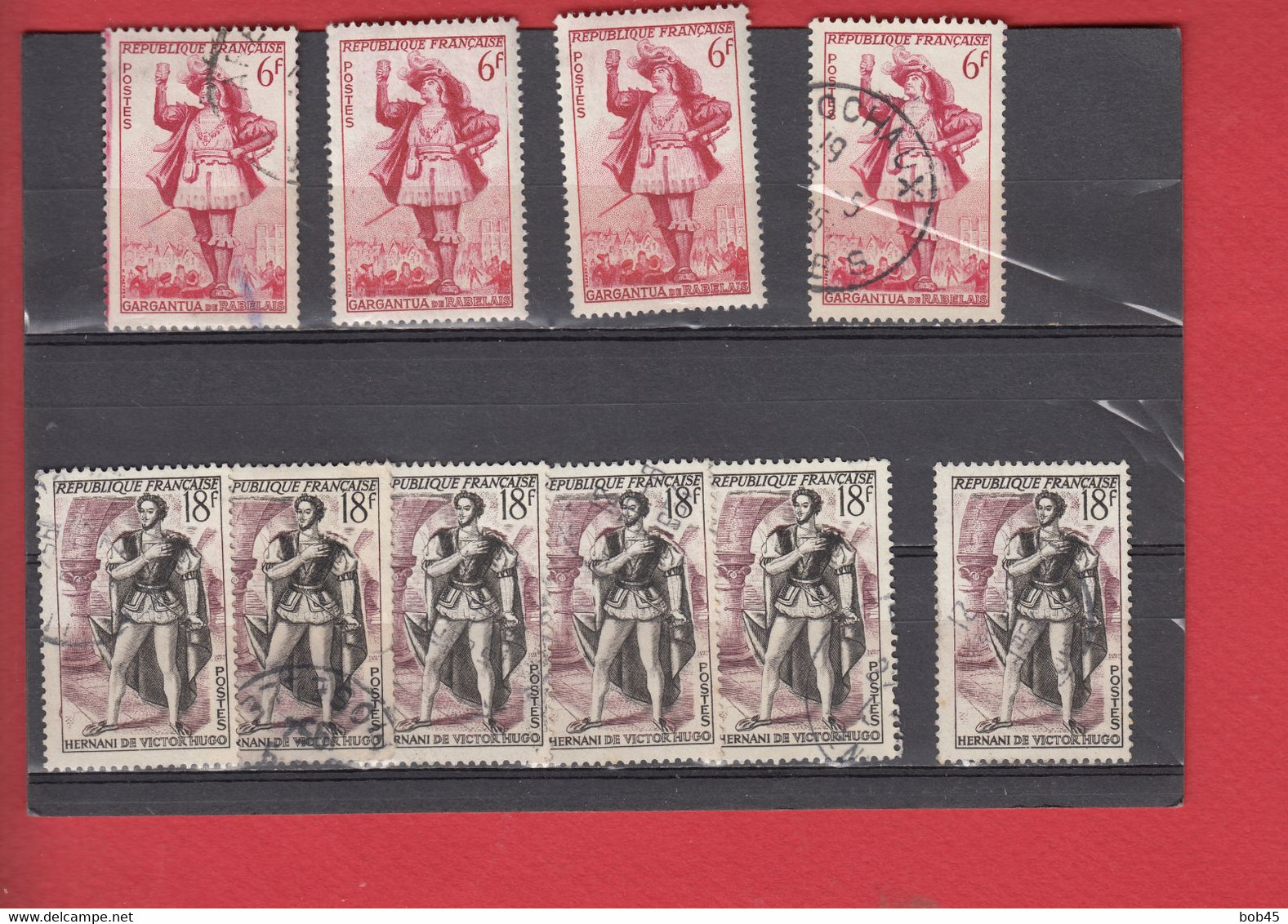 (JM80) Petit Lots De Timbre Français Avec Variétés Essuyage Bas De Cape épée Coupée Mollet (Y&T 943) épaule (Y&T 944) - Used Stamps