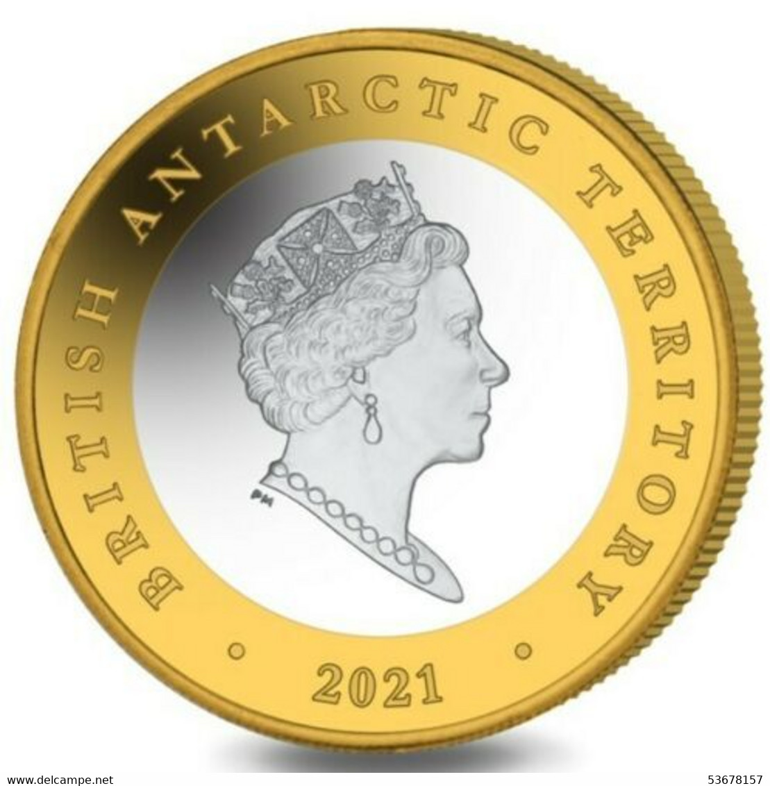 British Antarctic Territory - 2 Pounds, 2021 60th Anniversary - Antarctic Treaty, Proof-like, Card - Otros – América