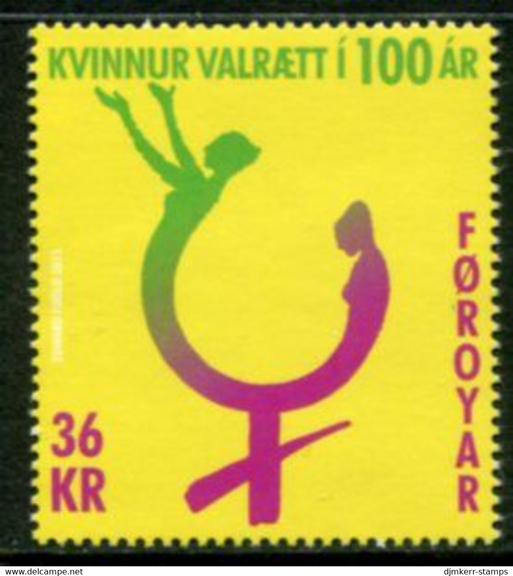 FAEROE ISLANDS 2015 Centenary Of Women's Suffrage MNH / **.  Michel 823; SG 714 - Faroe Islands