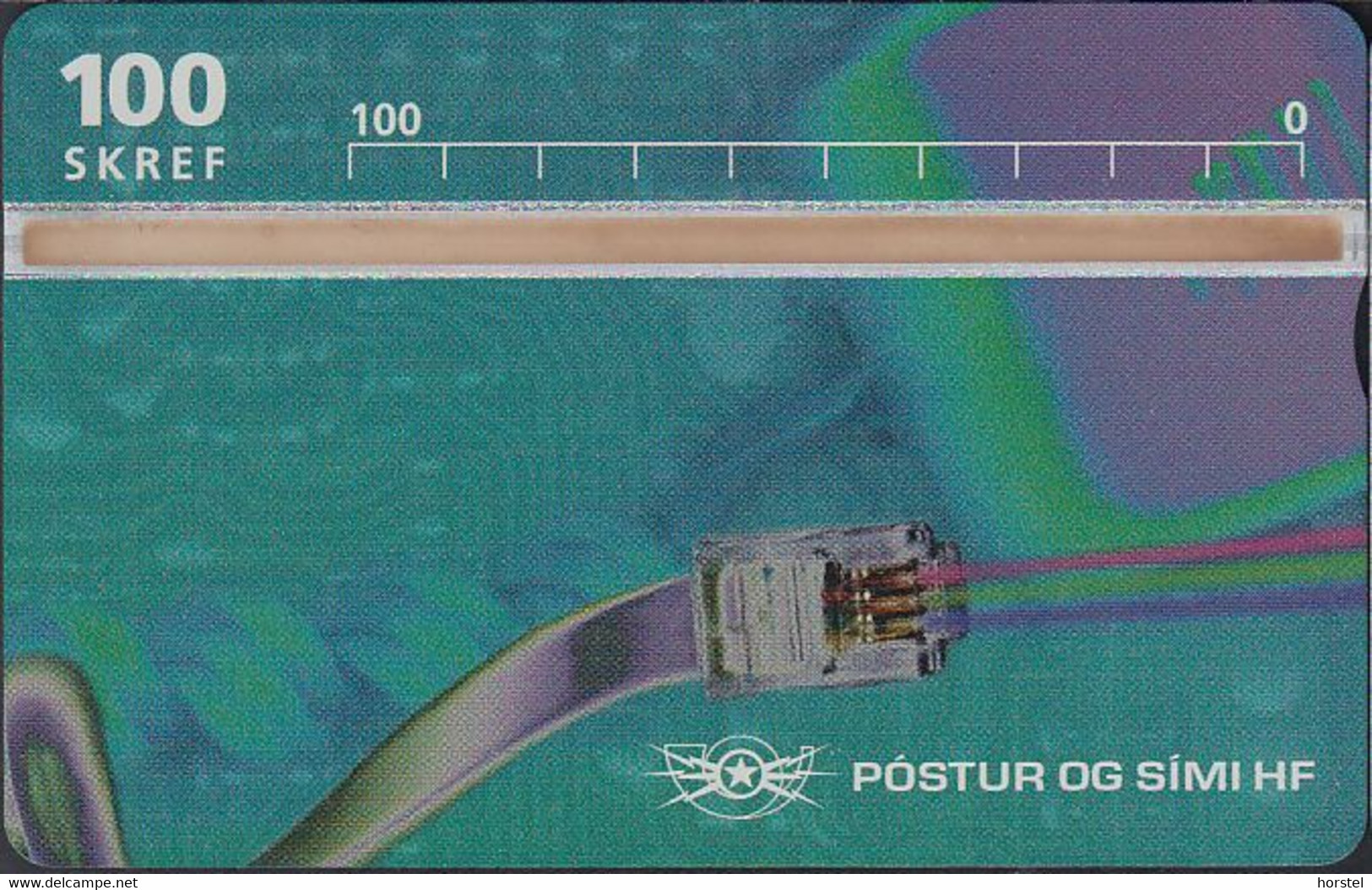 Iceland - D19 - L&G Telephone Cable- 100 Units - 726L - Mint - Island