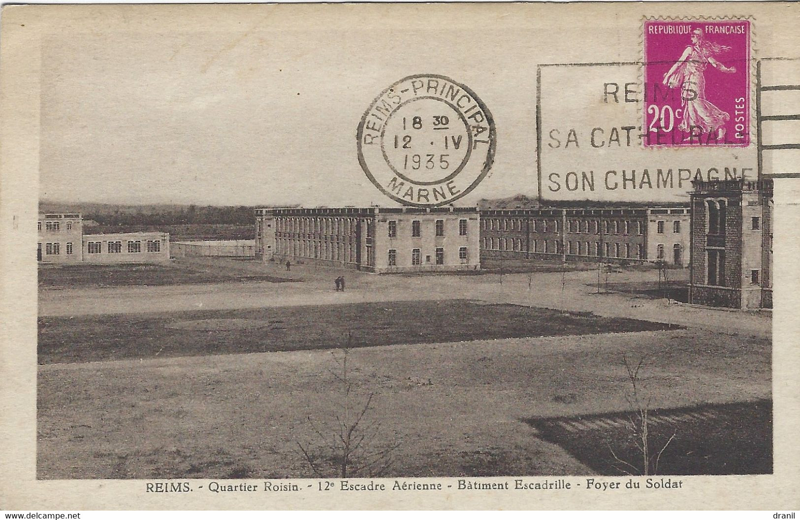 51 - (Marne) - REIMS - Quartier Roisin - 12e Escadre Aérienne - Bâtiment  Escadrille - Foyer Du Soldat - Reims