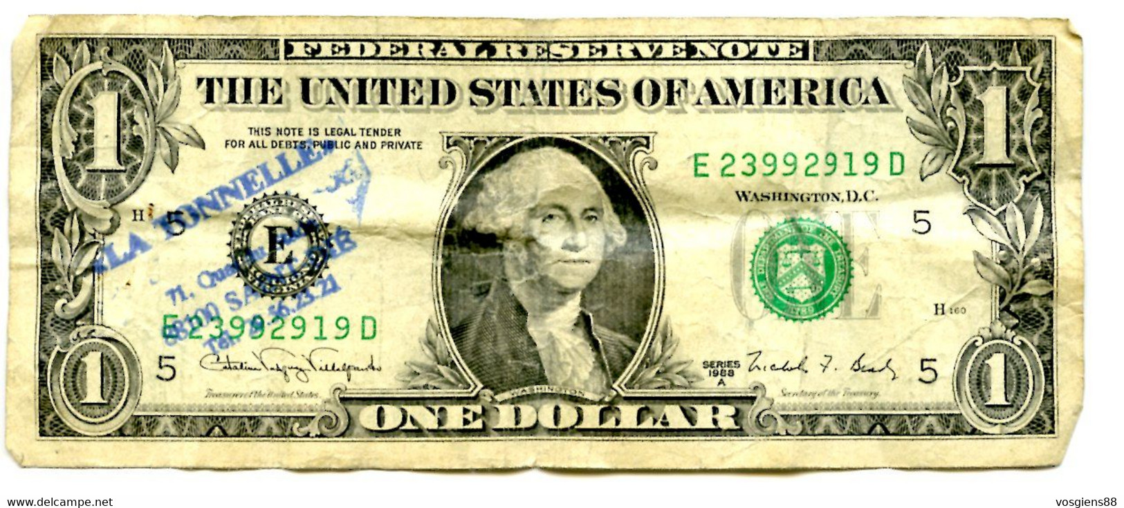 Billet 1 Dollar - [ 8] Vals En Specimen