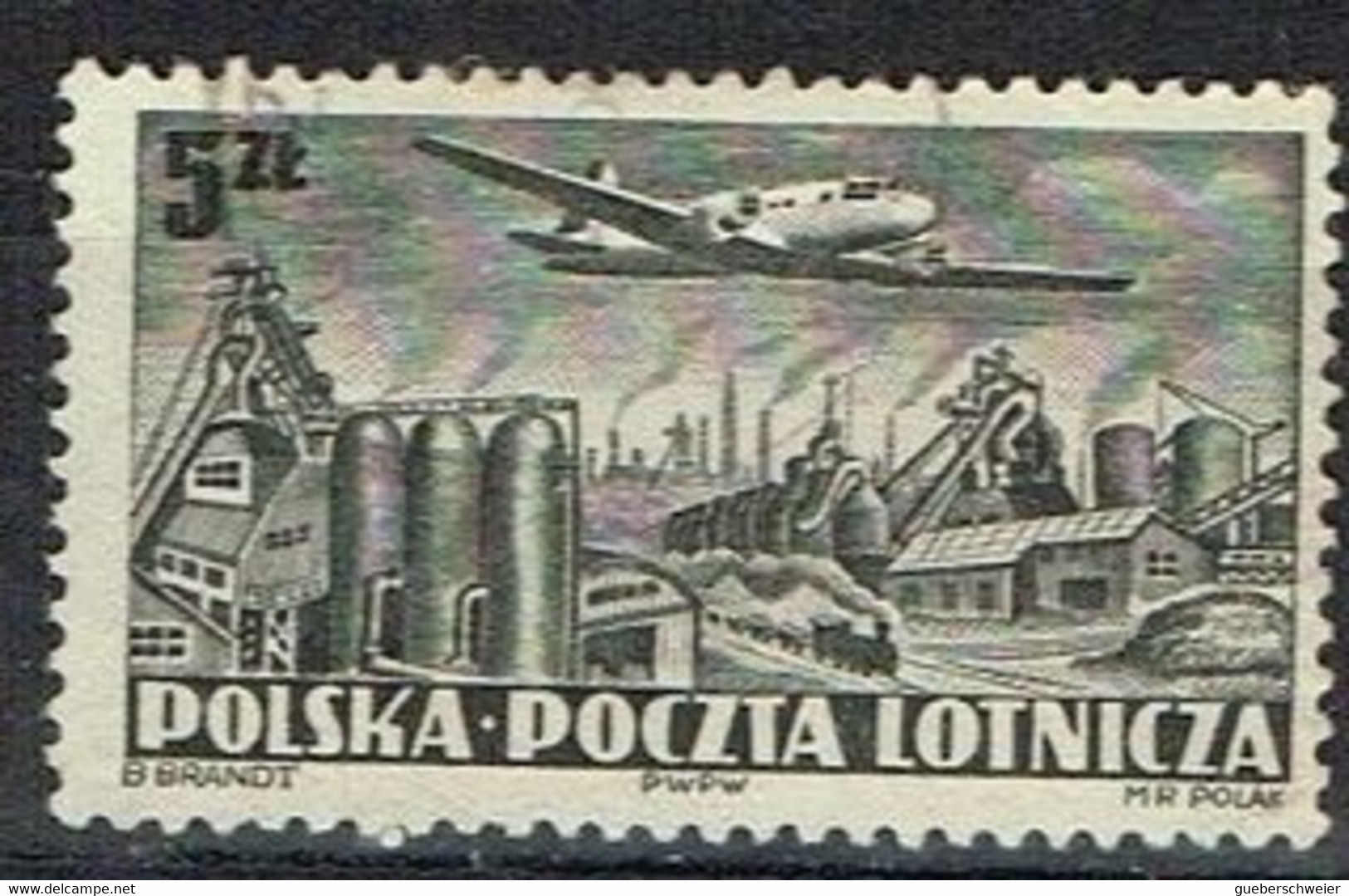 POL 157 - POLOGNE Poste Aérienne 31 Obl. - Usados