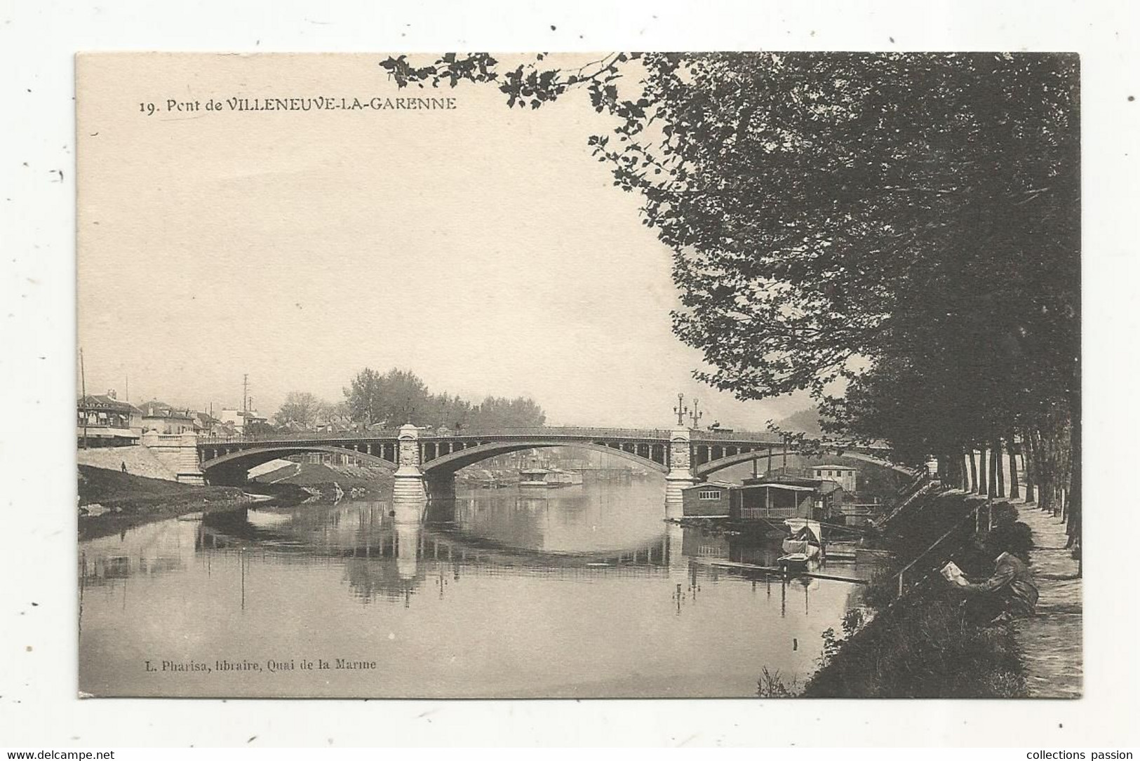 Cp ,92 ,  Pont De VILLENEUVE LA GARENNE, Vierge - Villeneuve La Garenne