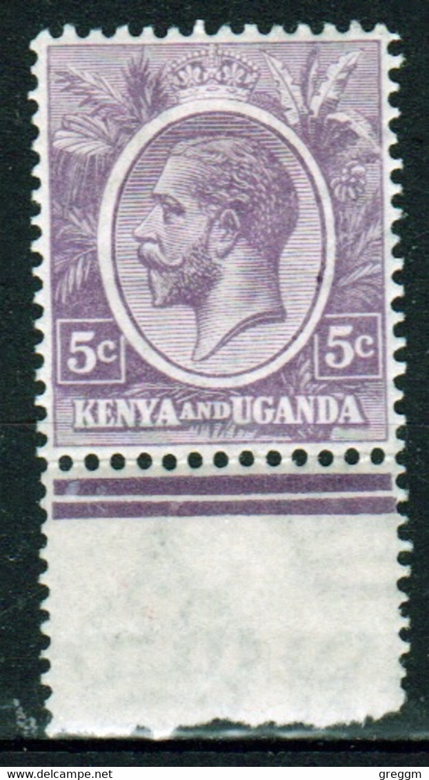 Kenya And Uganda 1922 King George V 5c In Mounted Mint Condition. - Kenya & Oeganda