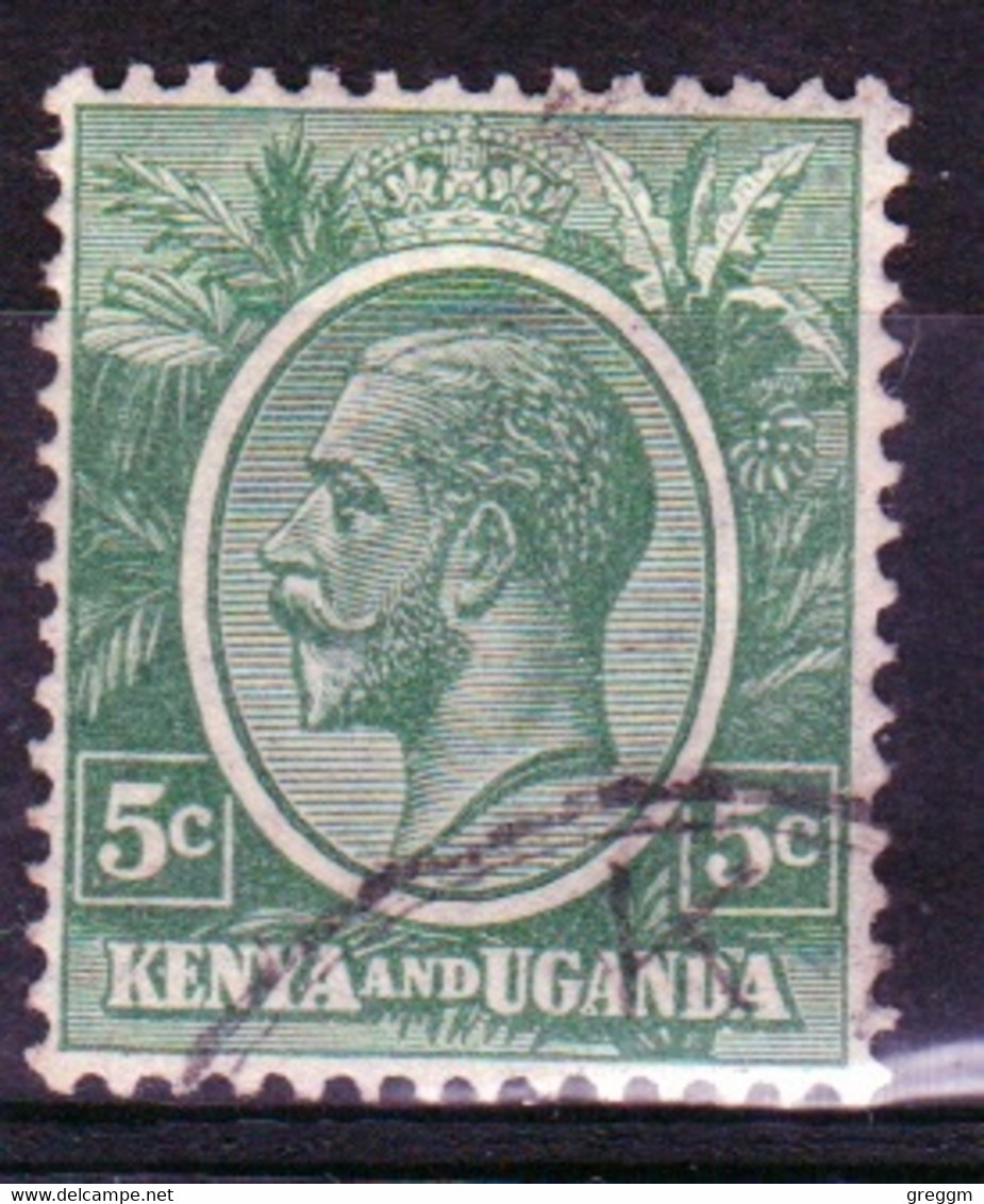 Kenya And Uganda 1922 King George V 5c In Fine Used Condition. - Kenya & Oeganda
