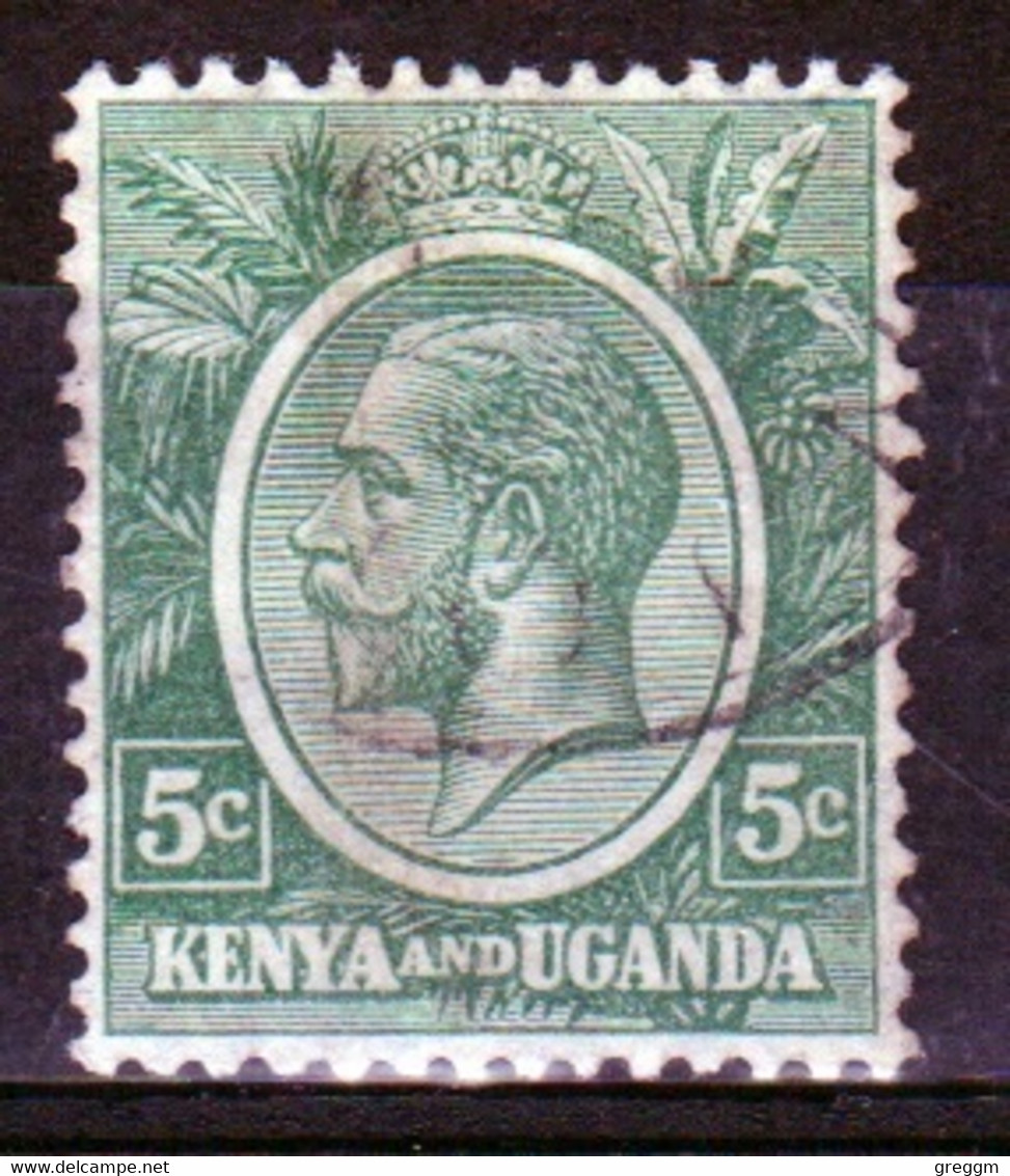 Kenya And Uganda 1922 King George V 5c In Fine Used Condition. - Kenya & Oeganda